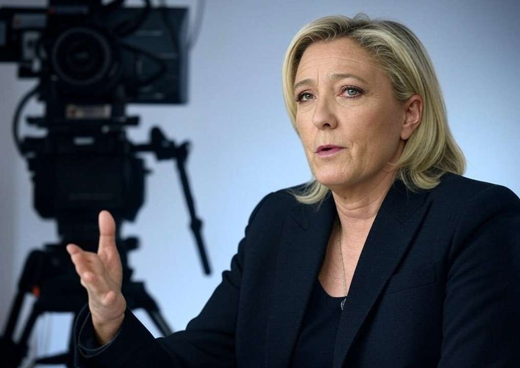 Marine-Le-Pen_TV-Kamera_Interview_Illustration