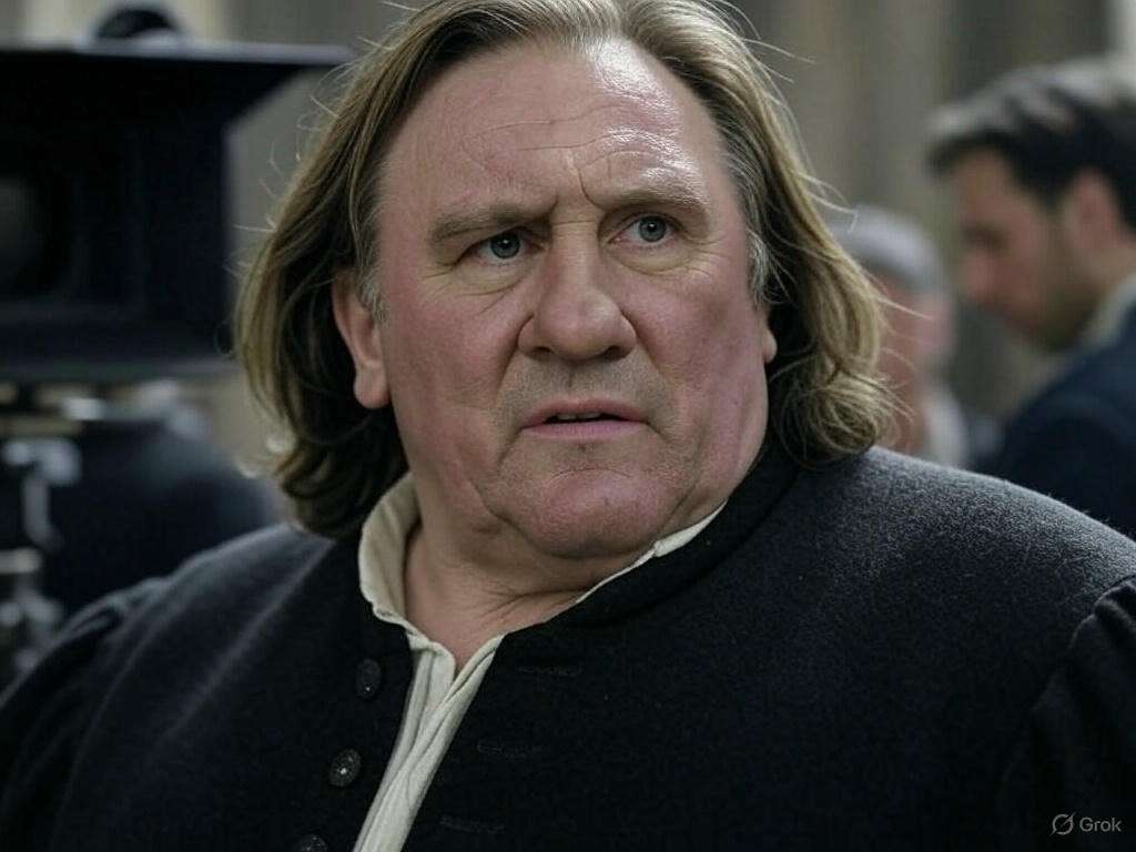 Gerard_Depardieu_Dreharbeiten_Illustration