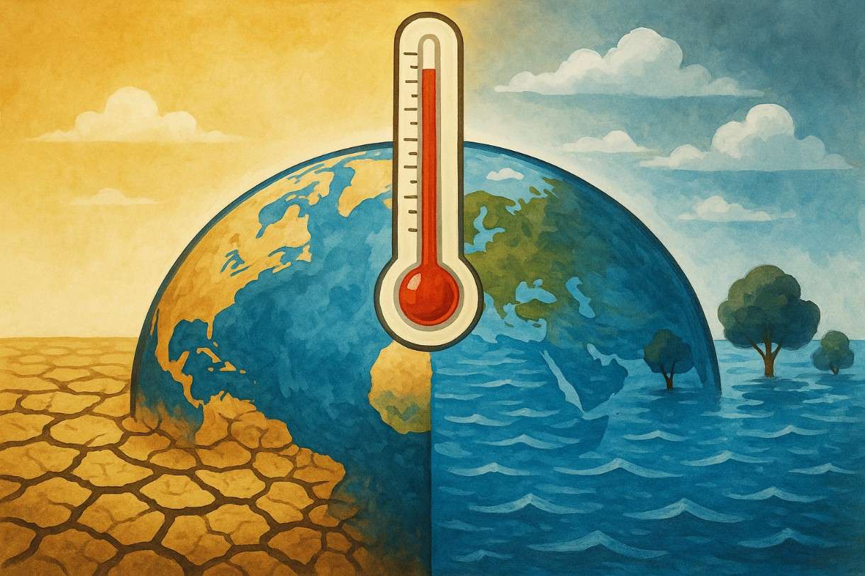 Klimawandel_Erderwärmung_Illustration