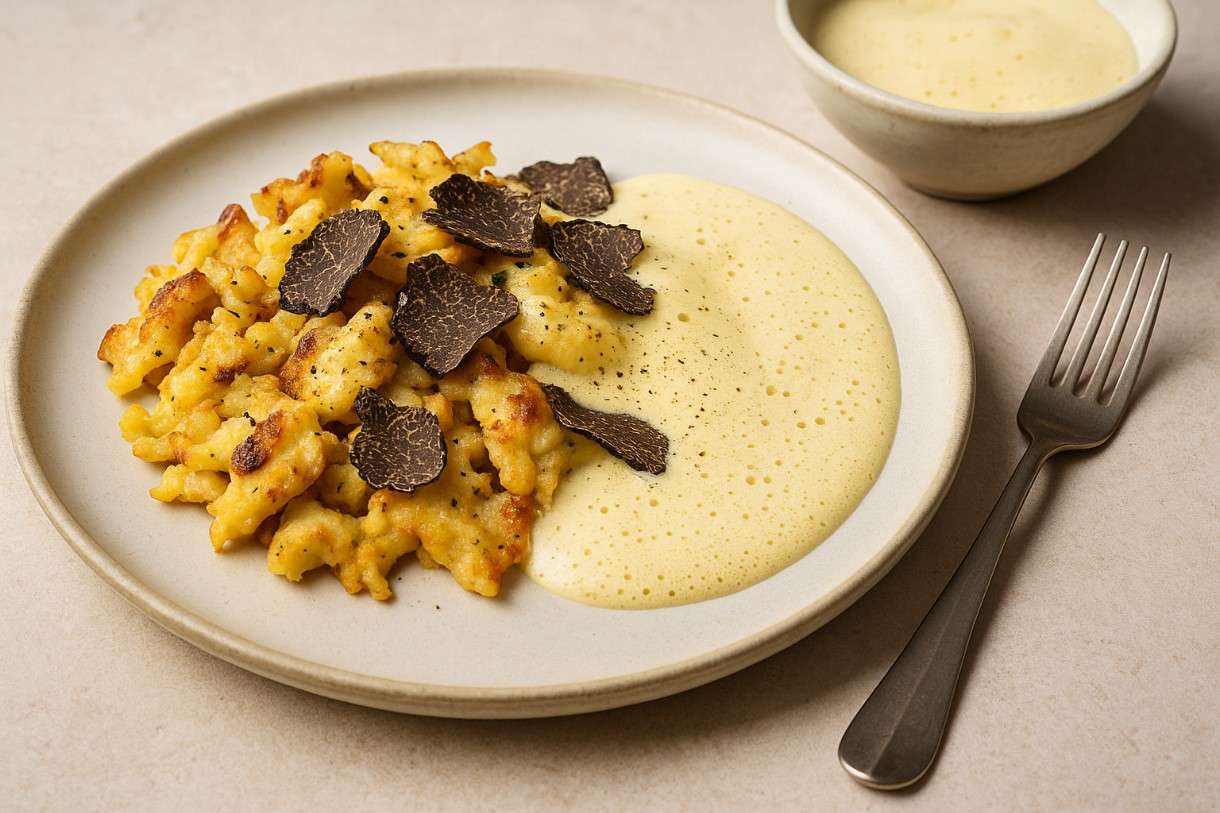 Trüffel-Kaiserschmarrn-mit-Champagner-Sabayone