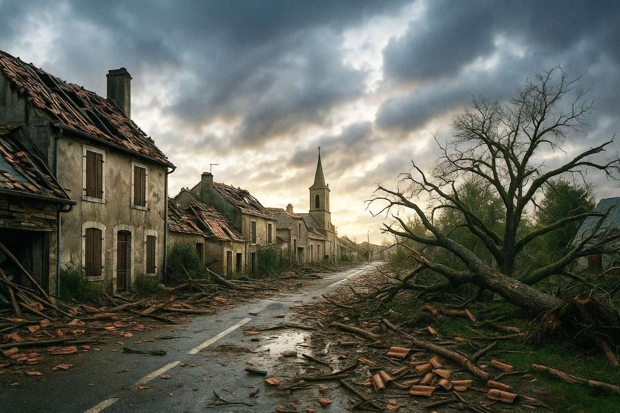 Klimawandel_Extremwetter_Frankreich_Illustration