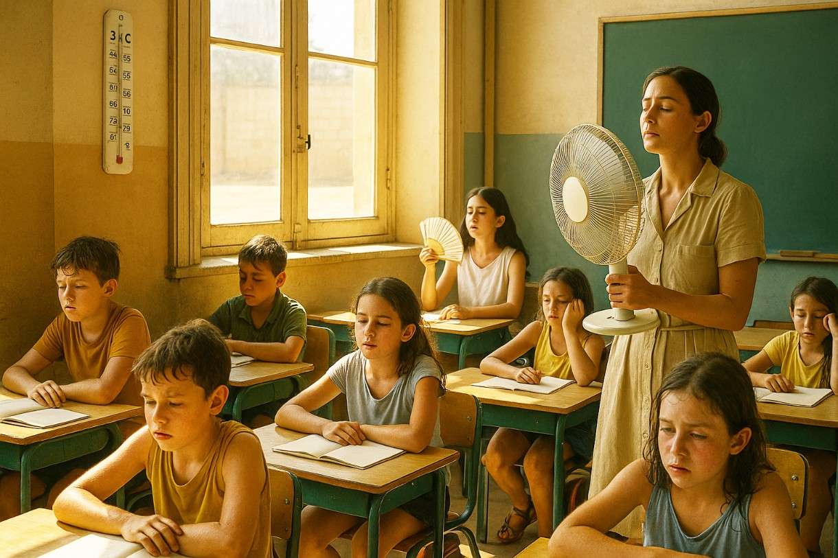 Marseille_Hitze_Schule_Illustration
