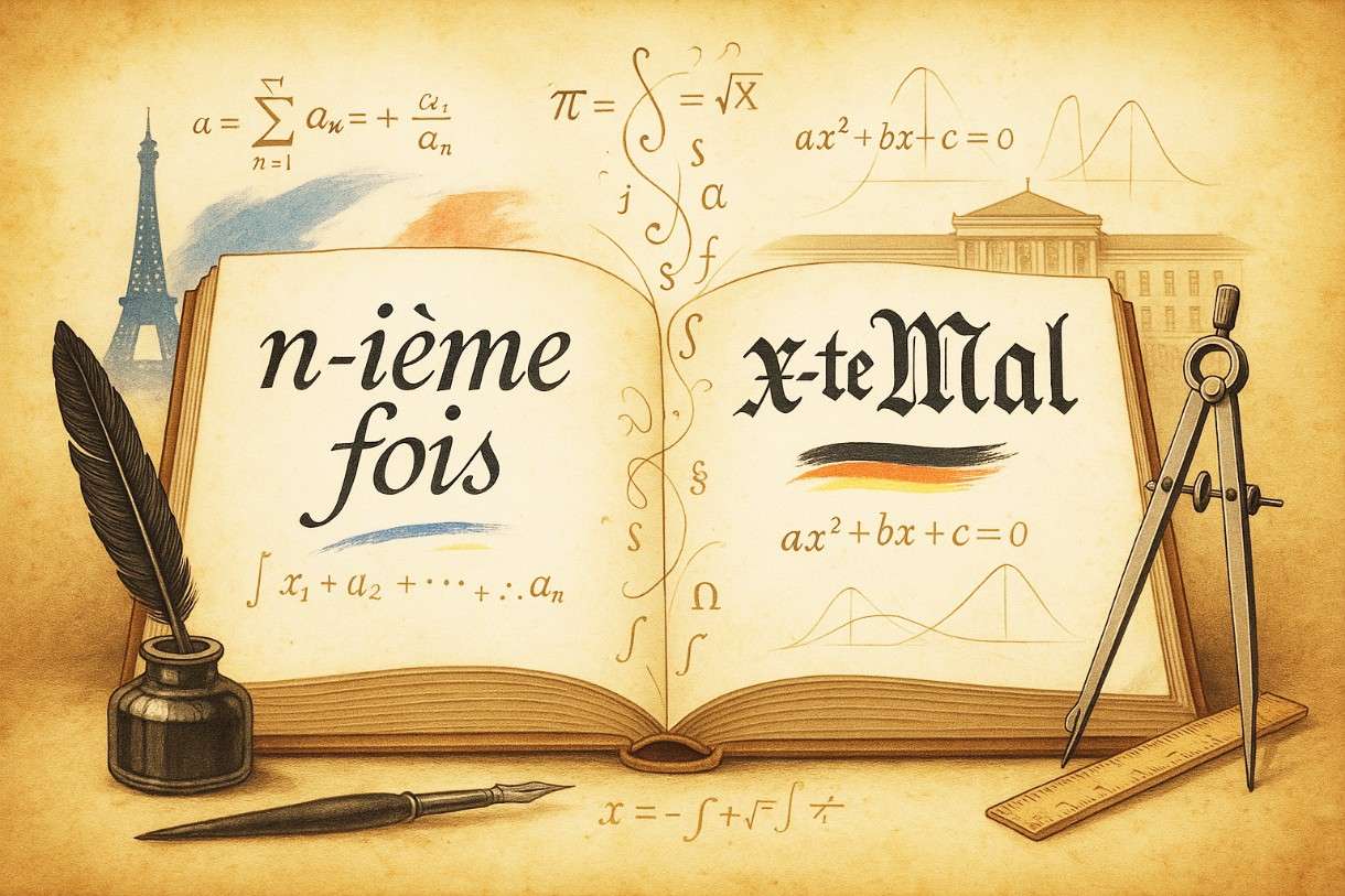 Warum französisch „n-ième fois“ und deutsch das „x-te Mal“? – Ein sprachhistorischer Vergleich