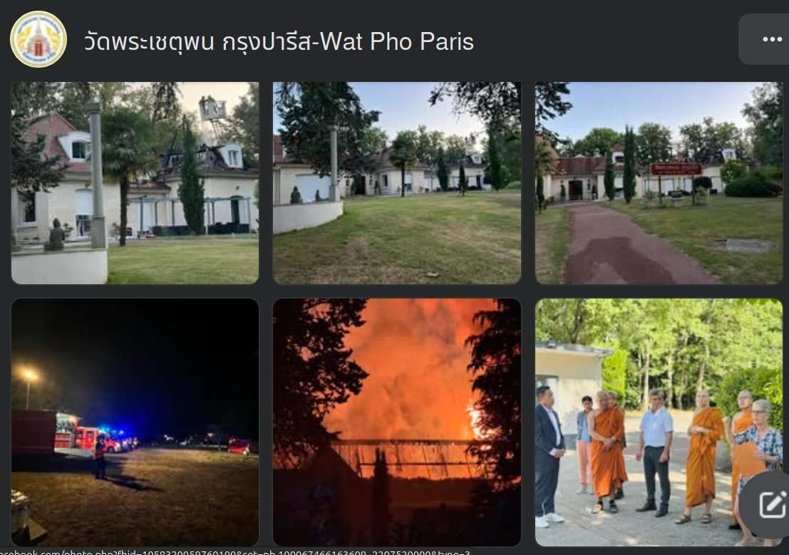 Feuer im Herzen der Stille – Frankreichs größter buddhistischer Tempel in Flammen
