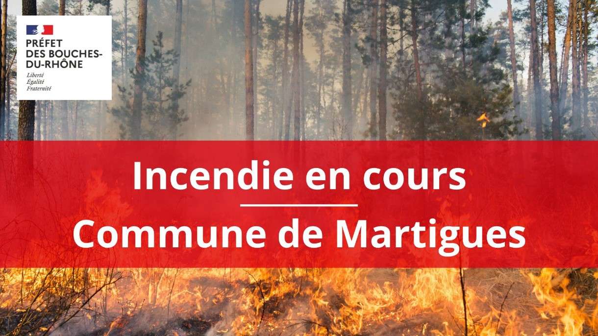 Feuer an der Côte d’Azur: Waldbrand bei Martigues