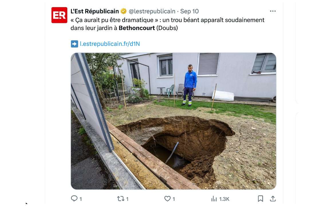 Ein Krater im Vorgarten – wenn die Erde plötzlich verschwindet
