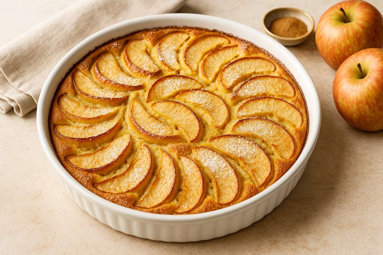 Clafoutis aux pommes caramélisées, allégé – Ein französischer Herbsttraum in leichter Version