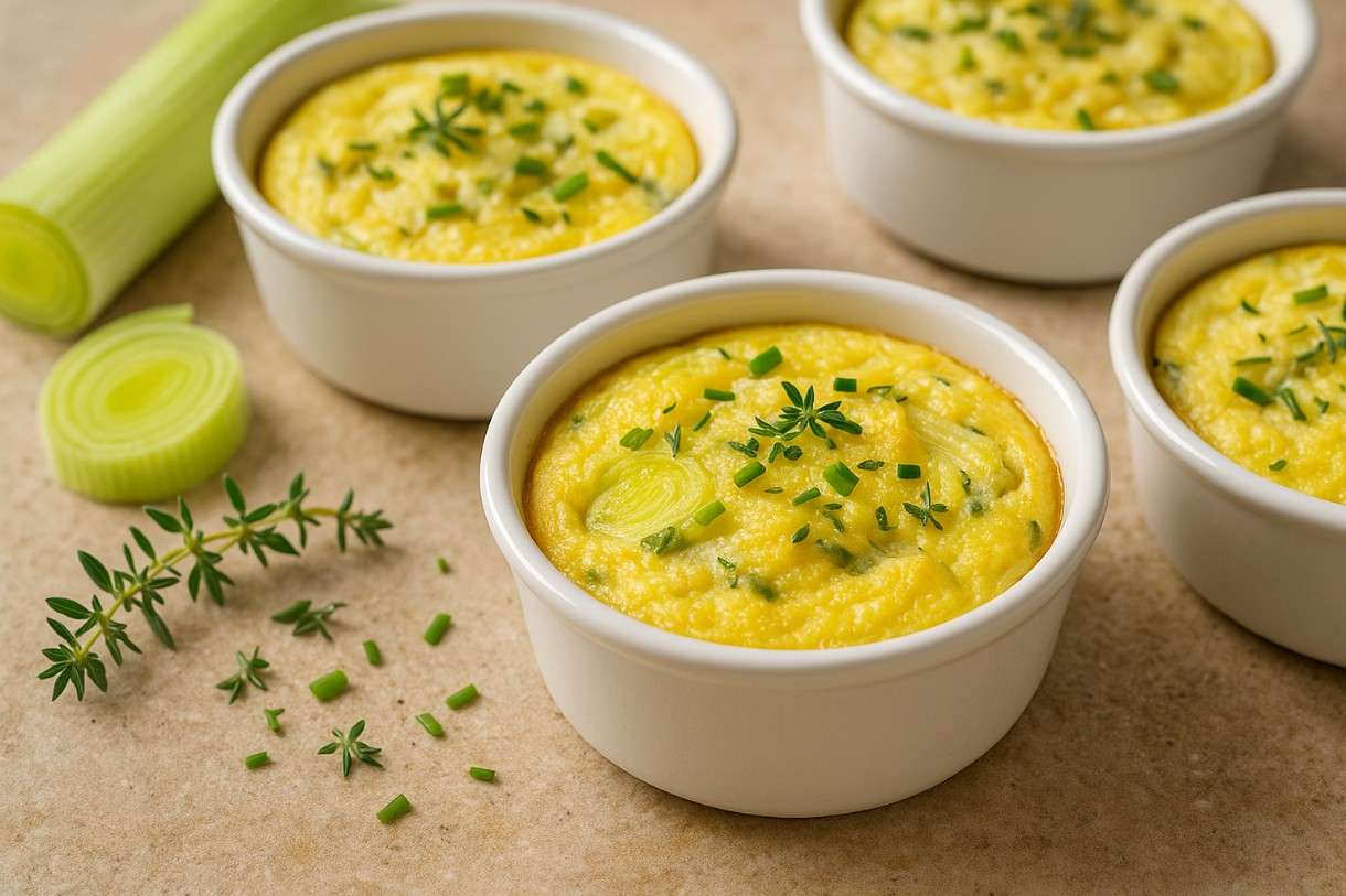 Flan salé aux poireaux et fromage de chèvre – Ein herzhafter französischer Flan für den Herbst
