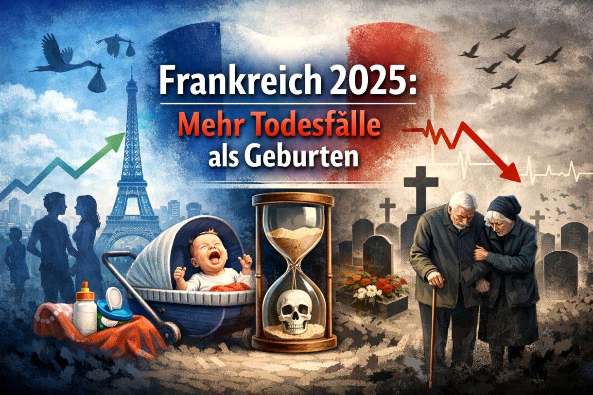 Frankreich am demografischen Wendepunkt – Mehr Todesfälle als Geburten im Jahr 2025