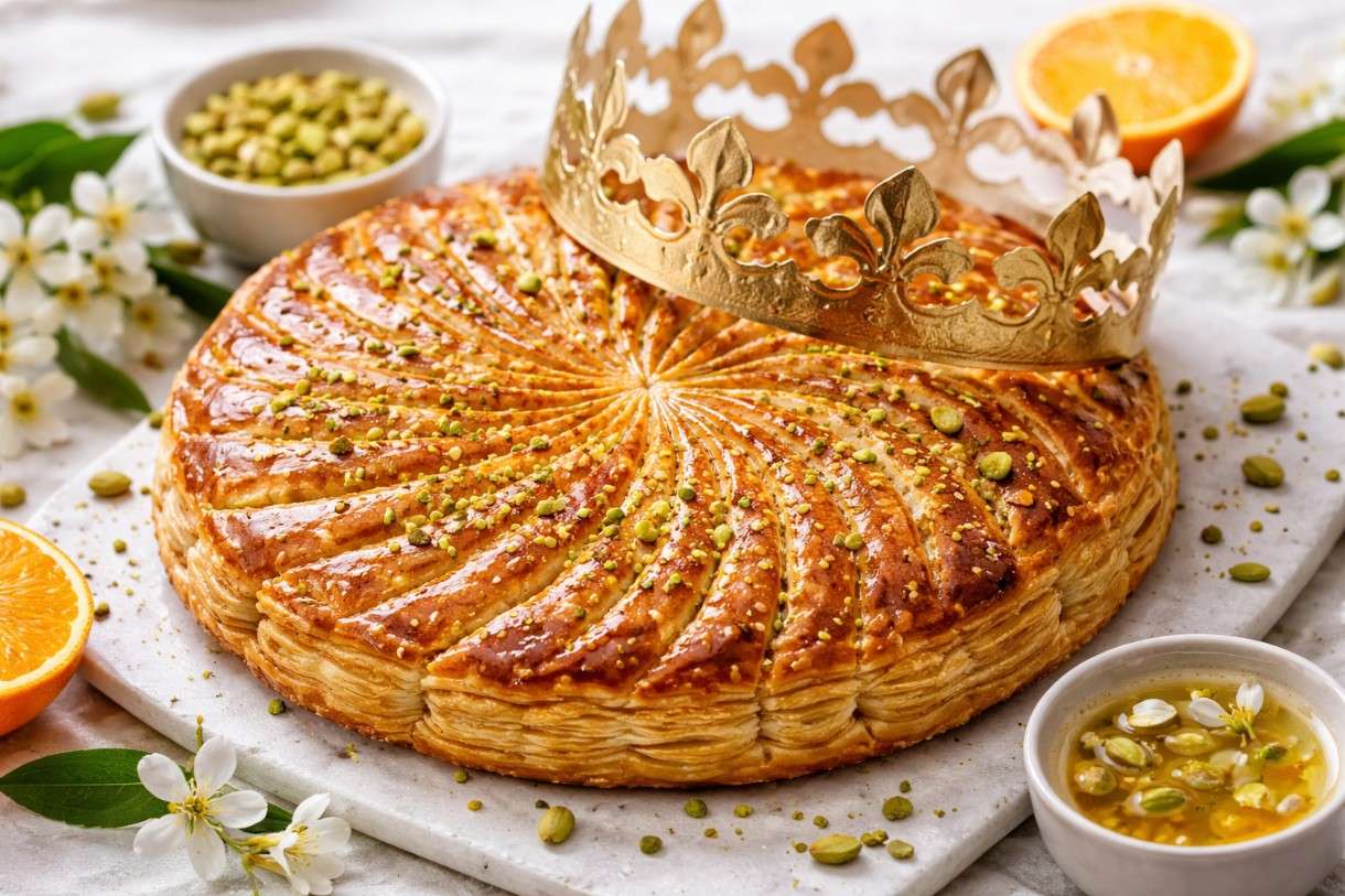 Epiphanie: Galette des Rois mit Pistazien & Orangenblüte
