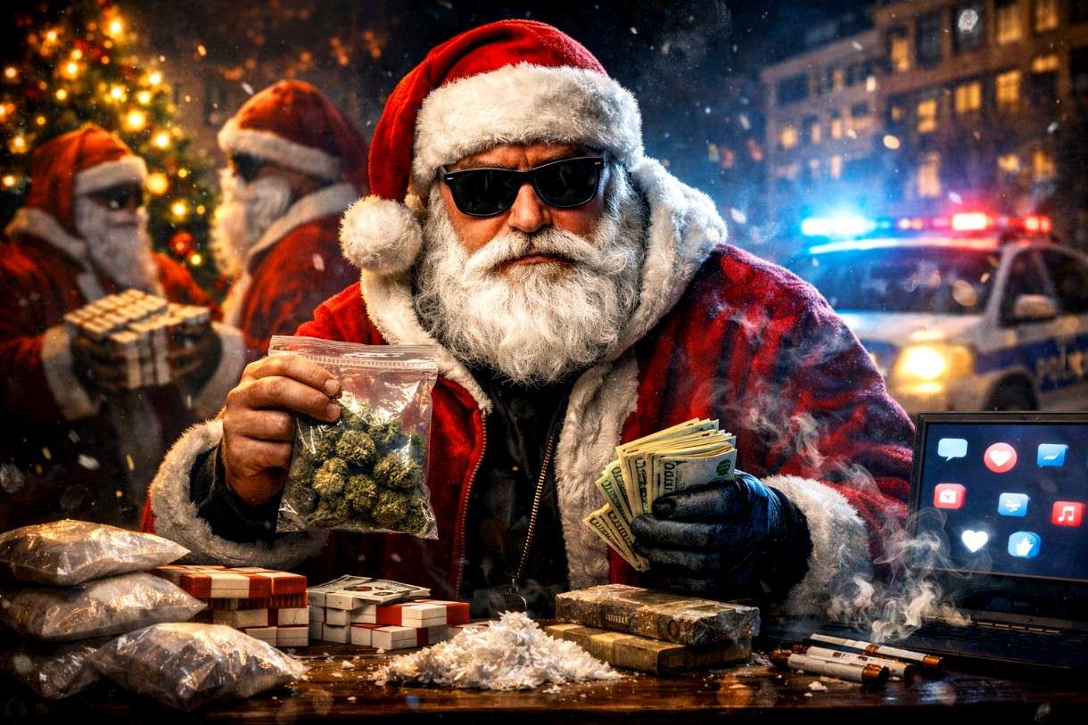 Père Noël auf Abwegen – wenn sich Drogenhandel eines „normalen“ Marketings bedient