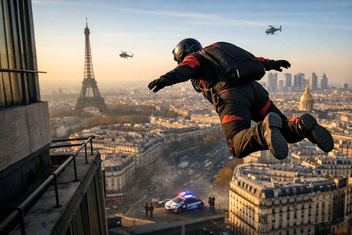 Verbotener Sprung – warum Base-Jumper Paris trotzdem nicht widerstehen