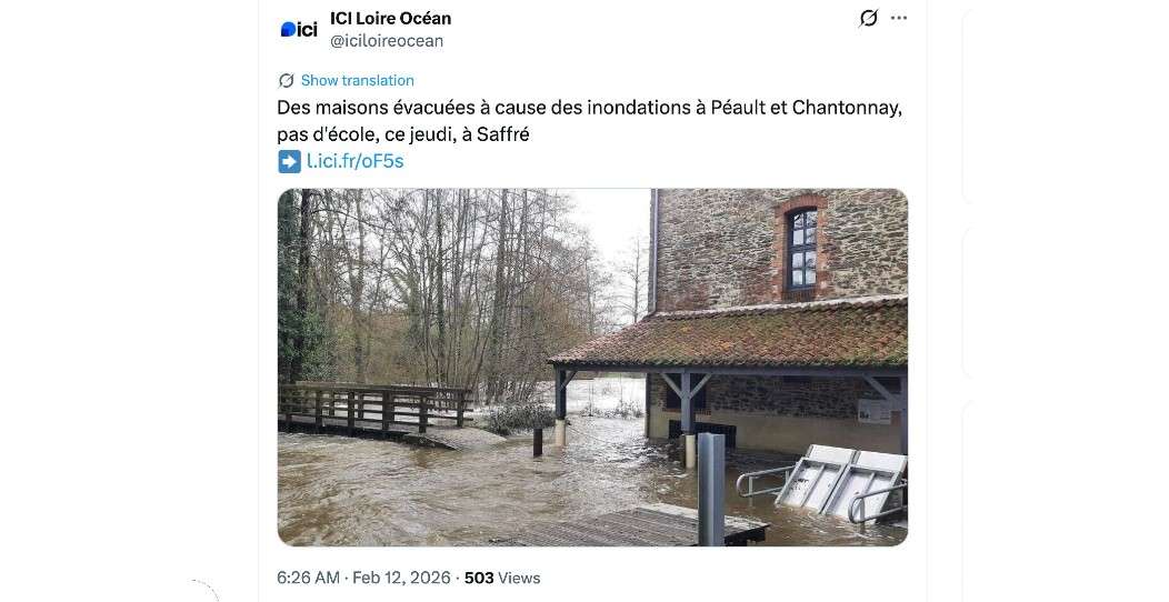 Als das Wasser kam: Wie Sturm Nils eine Kleinstadt in der Vendée einschloss
