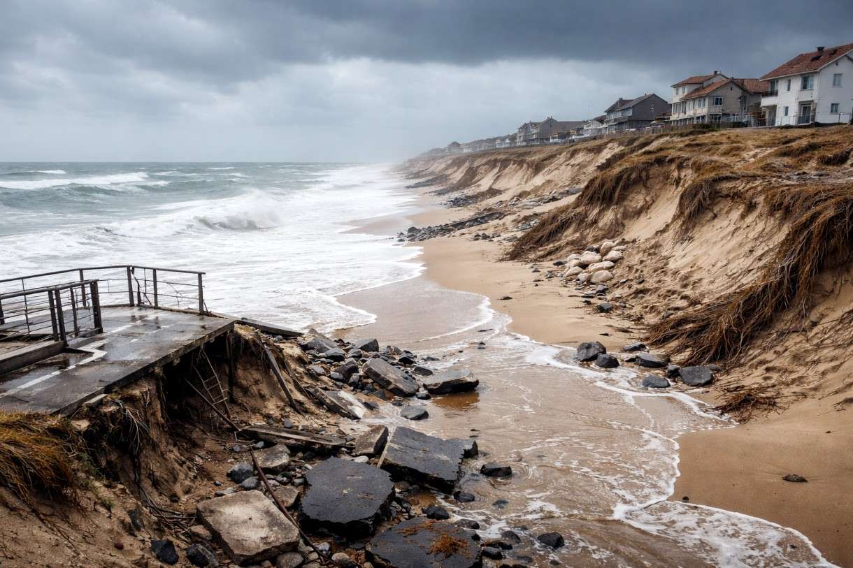 Wenn das Meer sich Land nimmt – Die sichtbaren Narben der Atlantikstürme