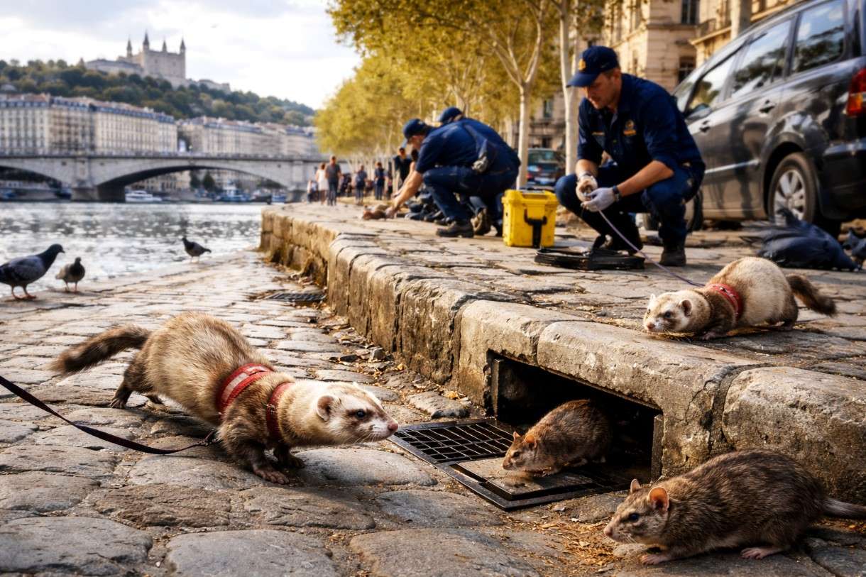 Wenn Frettchen auf Rattenjagd gehen – Lyon setzt auf eine ungewöhnliche Waffe