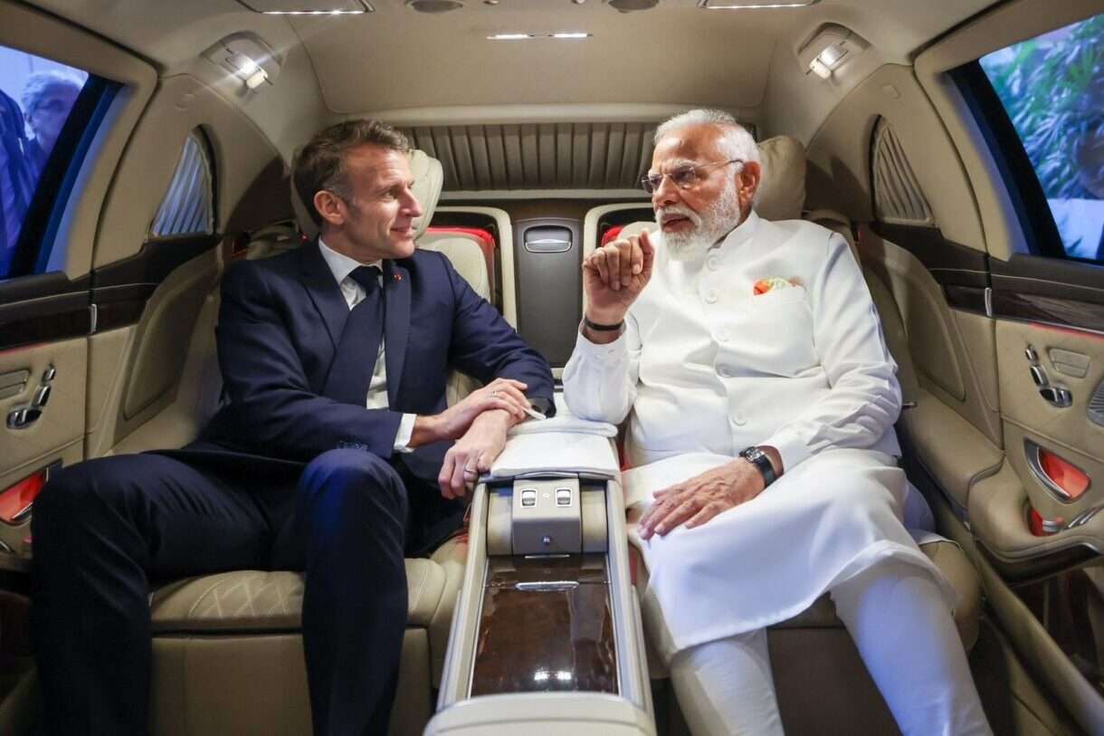 Zwischen Deeskalation und Weltordnung: Macrons Vorstoß in Neu-Delhi