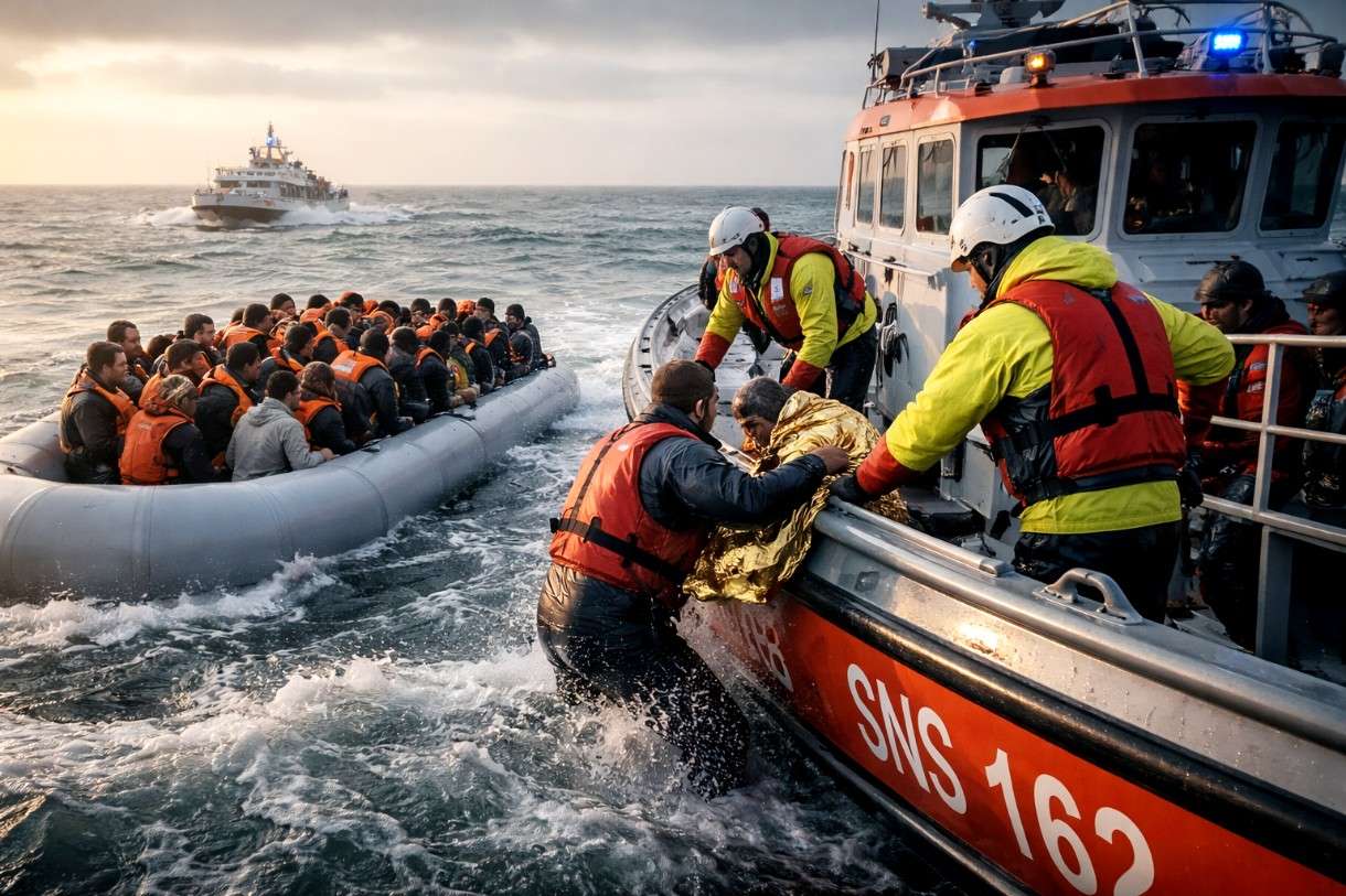 Rettung im Morgengrauen: Mehr als hundert Migranten vor Malo-les-Bains aus Seenot geborgen