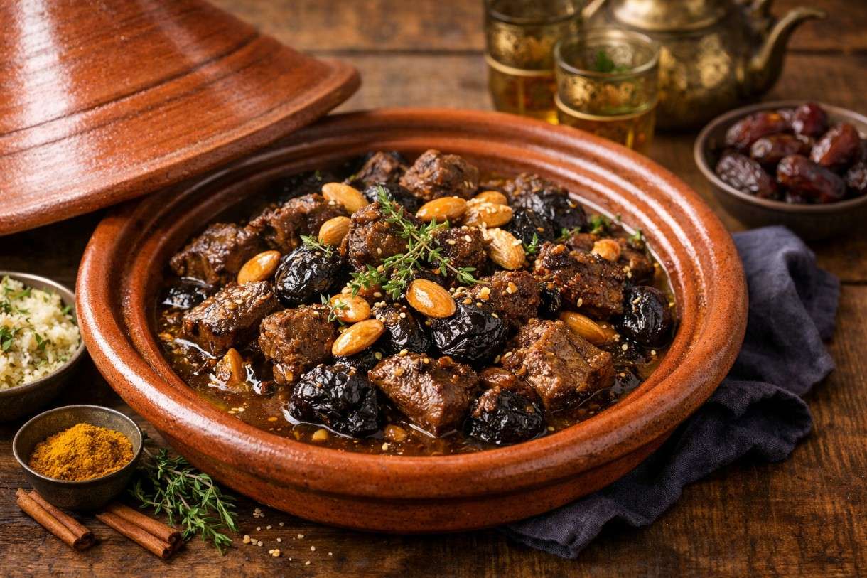 Ramadan in der französischen Küche – Tajine d’agneau aux pruneaux et thym