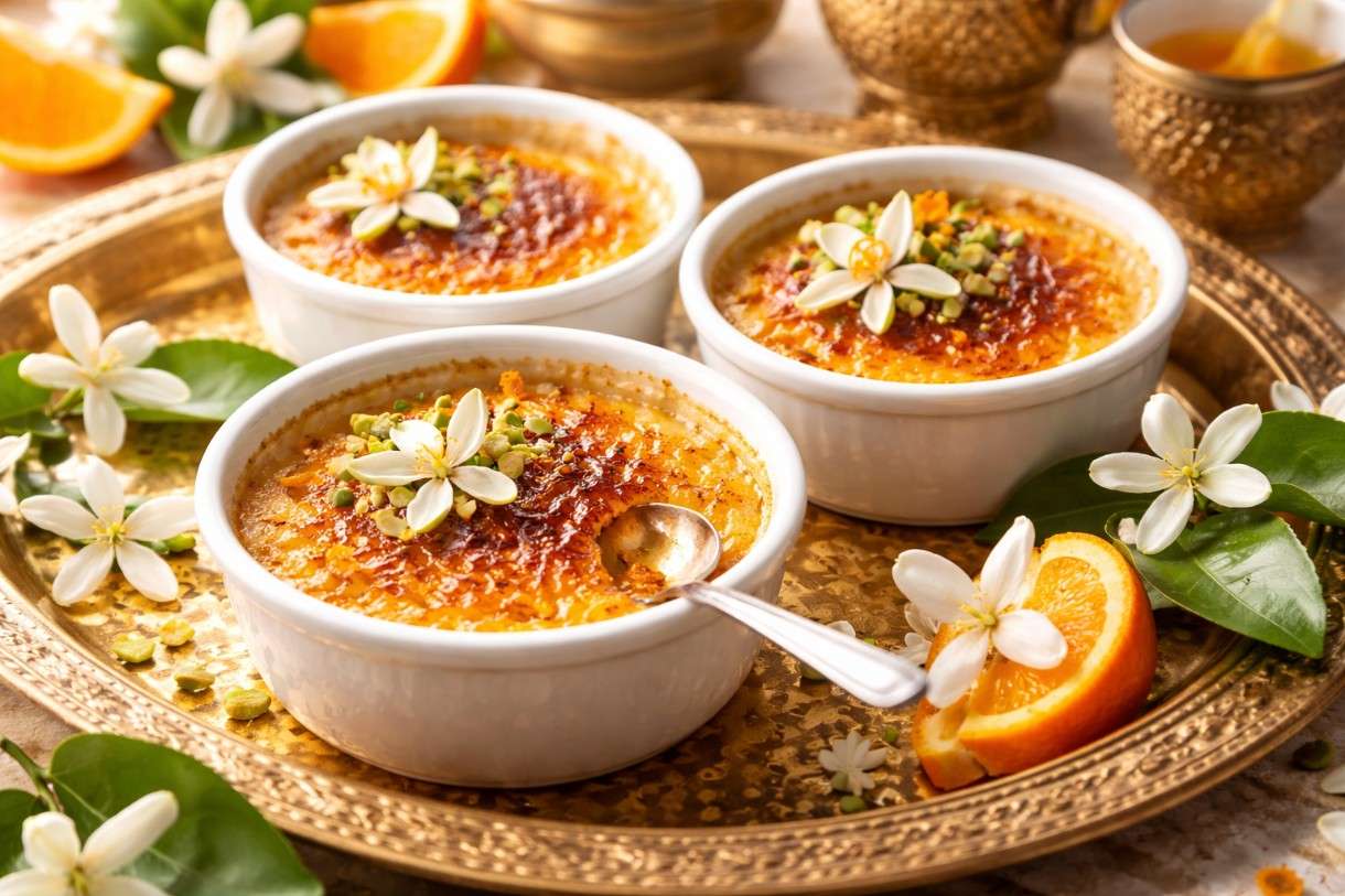 Ramadan in der französischen Küche – Crème brûlée à la fleur d’oranger