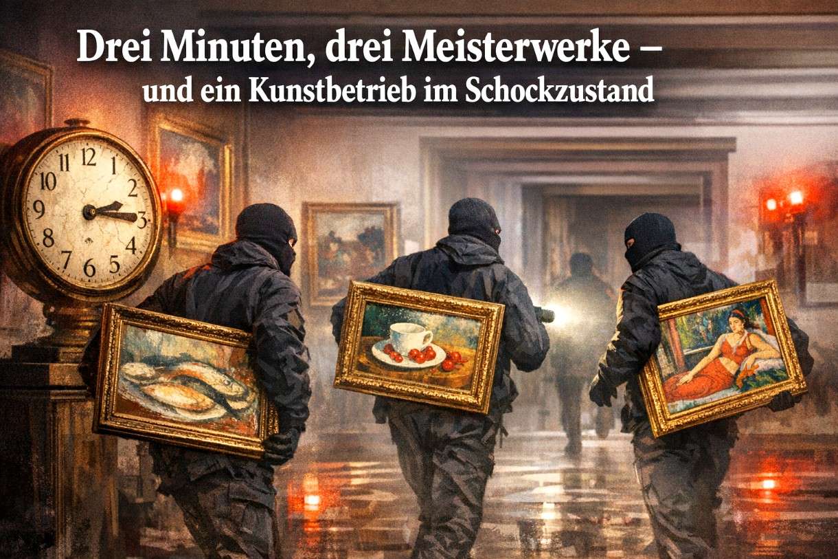 Drei Minuten, drei Meisterwerke – und ein Kunstbetrieb im Schockzustand