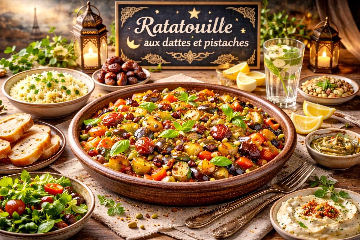 Ramadan in der französischen Küche – Ratatouille aux dattes et pistaches