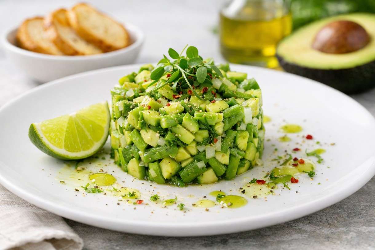 Es ist Spargelzeit – Spargel-Tatar mit Avocado und Limette