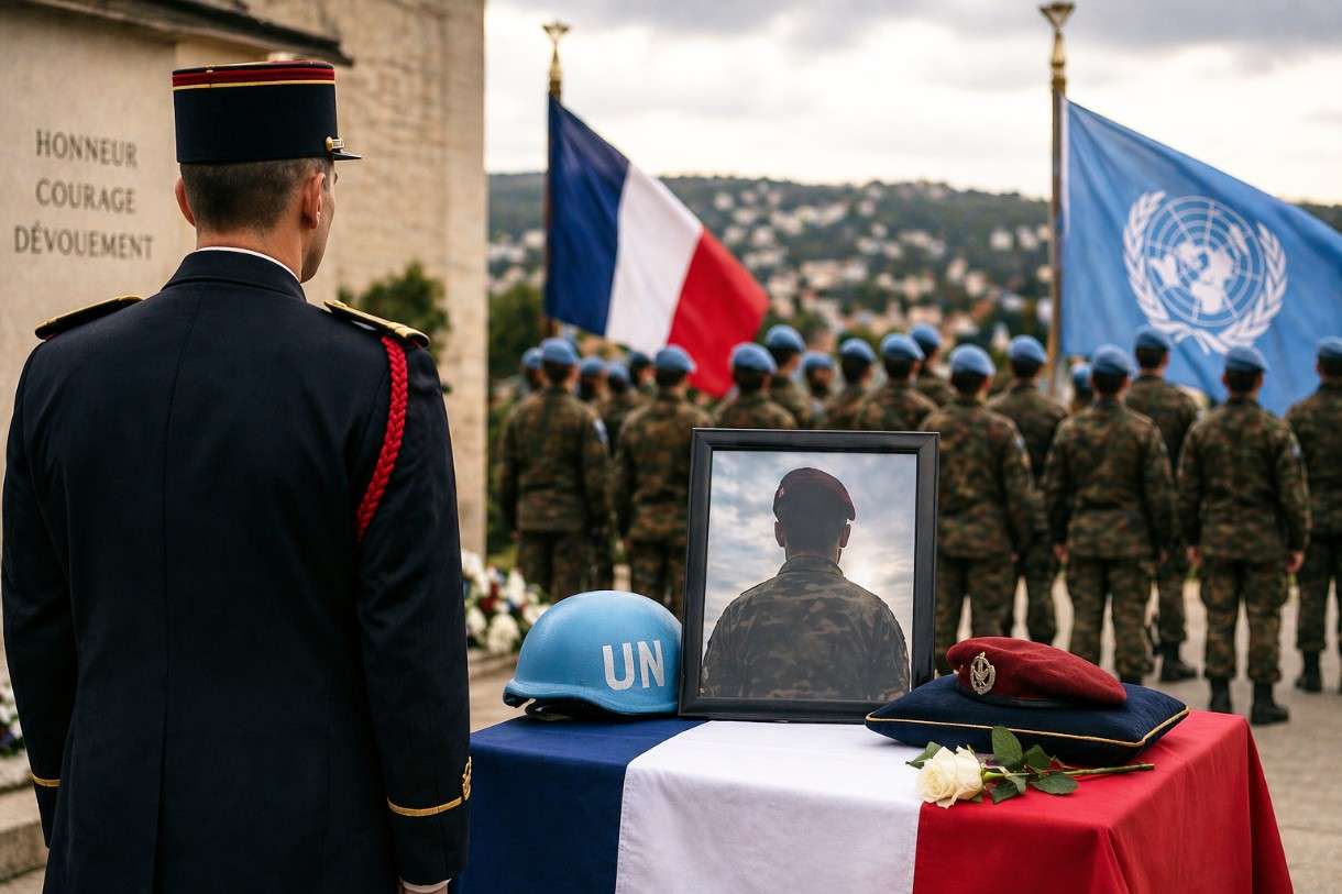 Tod im Schatten des Libanon-Konflikts: Frankreich ehrt gefallenen UN-Soldaten