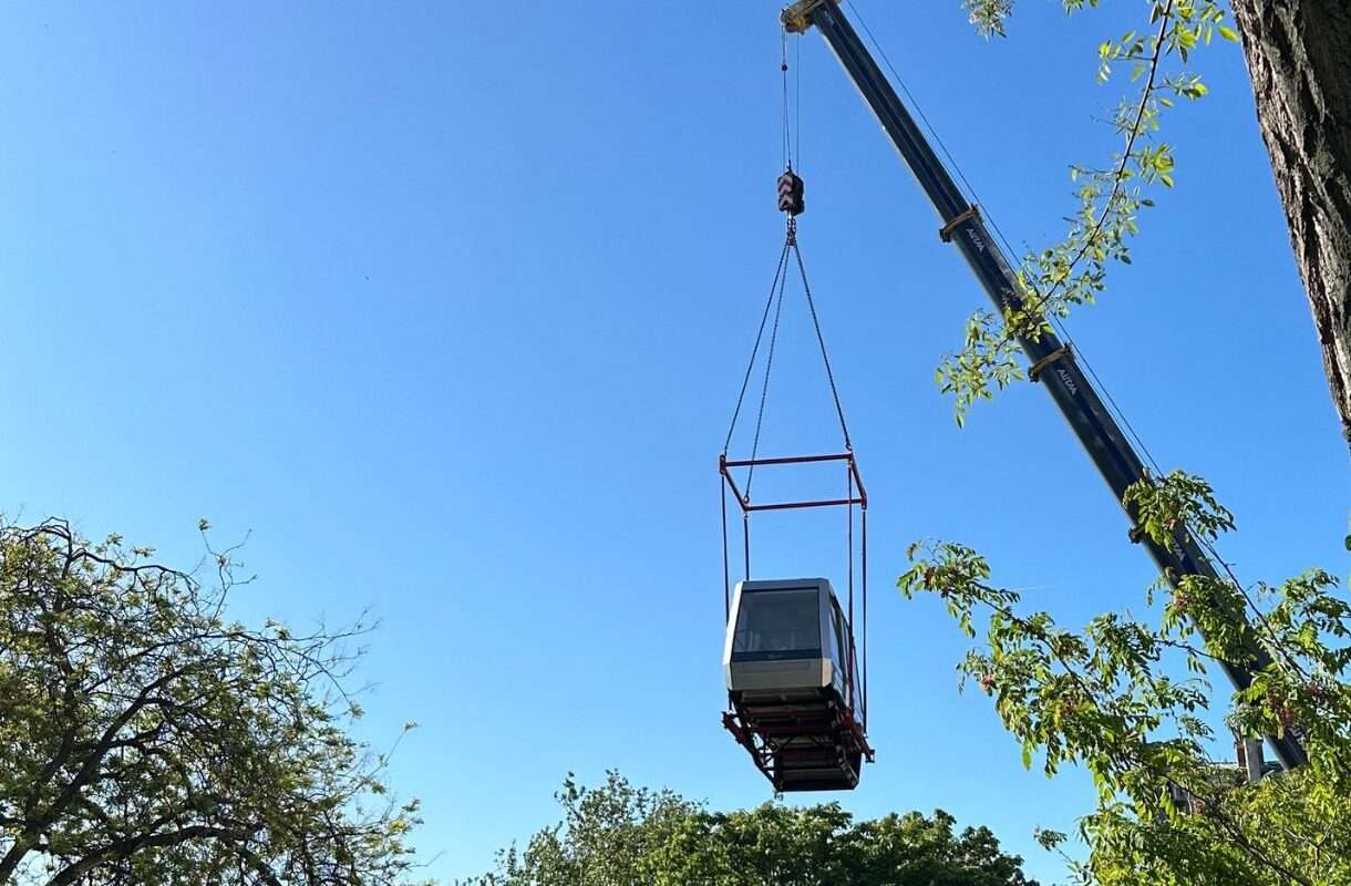 Wenn in Montmartre eine Kabine fliegt