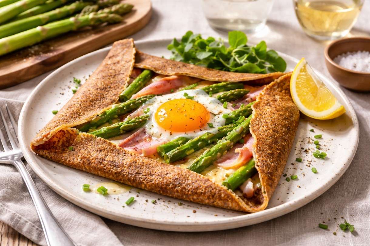 Herzhafte-Galette-mit-Spargel-und-Ei