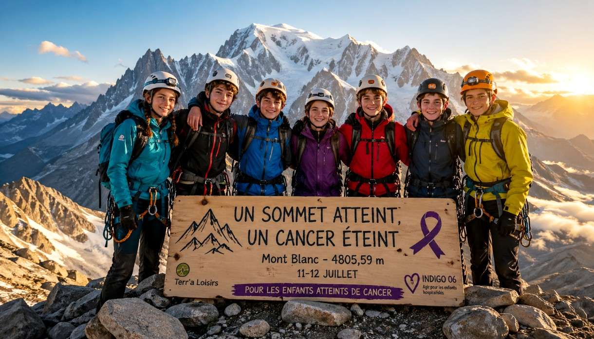 Sieben Jugendliche aus Nizza wollen den Mont Blanc bezwingen – ein waghalsiges Gipfelprojekt für krebskranke Kinder