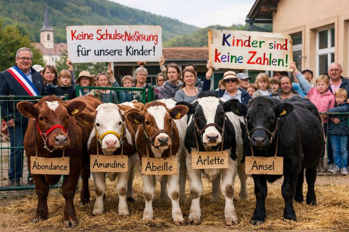 Fünf Kälber gegen die Logik der Zahlen: Wie ein Dorf seine Schule verteidigt