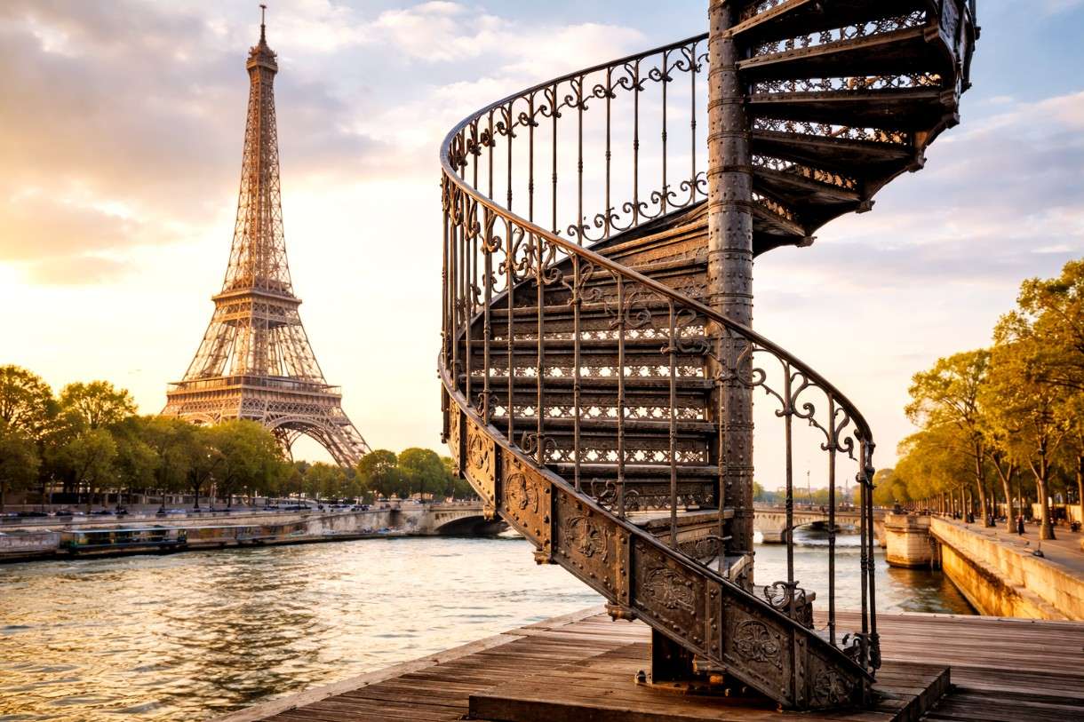 Ein Stück Paris zum Mitnehmen – wie eine Eiffelturm-Treppe unter den Hammer kommt