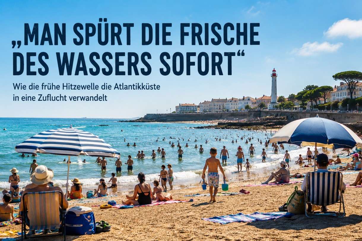 „Man spürt die Frische des Wassers sofort“ – Wie die frühe Hitzewelle die Atlantikküste in einen Ort der Zuflucht verwandelt