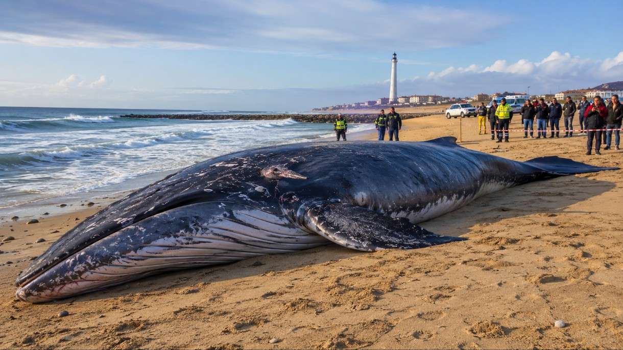 Walstrandung am Capbreton bewegt die Atlantikküste