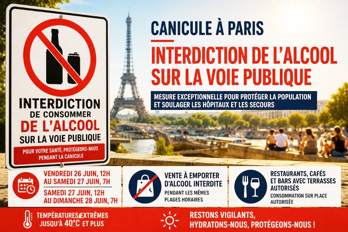 Alkoholverbot in Paris: Hauptstadt reagiert wegen Hitzewelle und überlasteter Krankenhäuser mit drastischen Maßnahmen