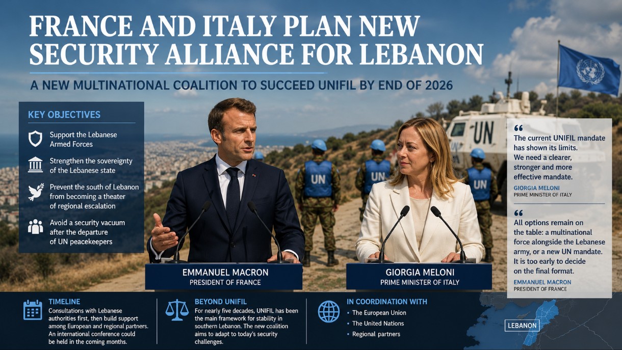 Frankreich und Italien planen neue Sicherheitsallianz für den Libanon