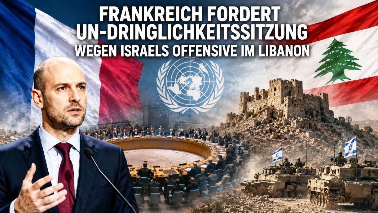 Frankreich fordert UN-Dringlichkeitssitzung wegen israelischer Offensive im Libanon