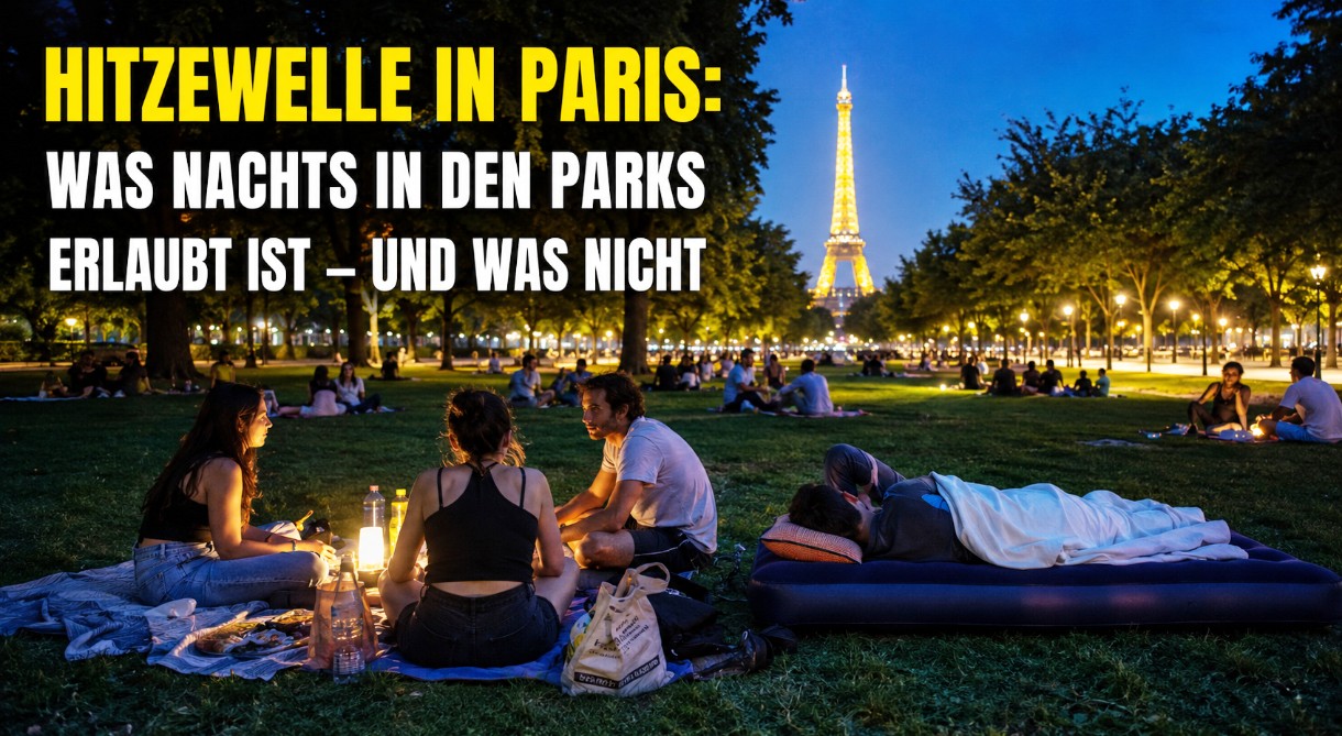 Hitzewelle in Paris: Was nachts in den geöffneten Parks erlaubt ist – und was nicht