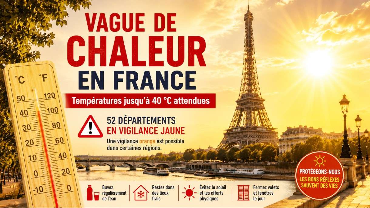 Frankreich ächzt unter erneuter Hitzewelle: Temperaturen bis 40 Grad erwartet