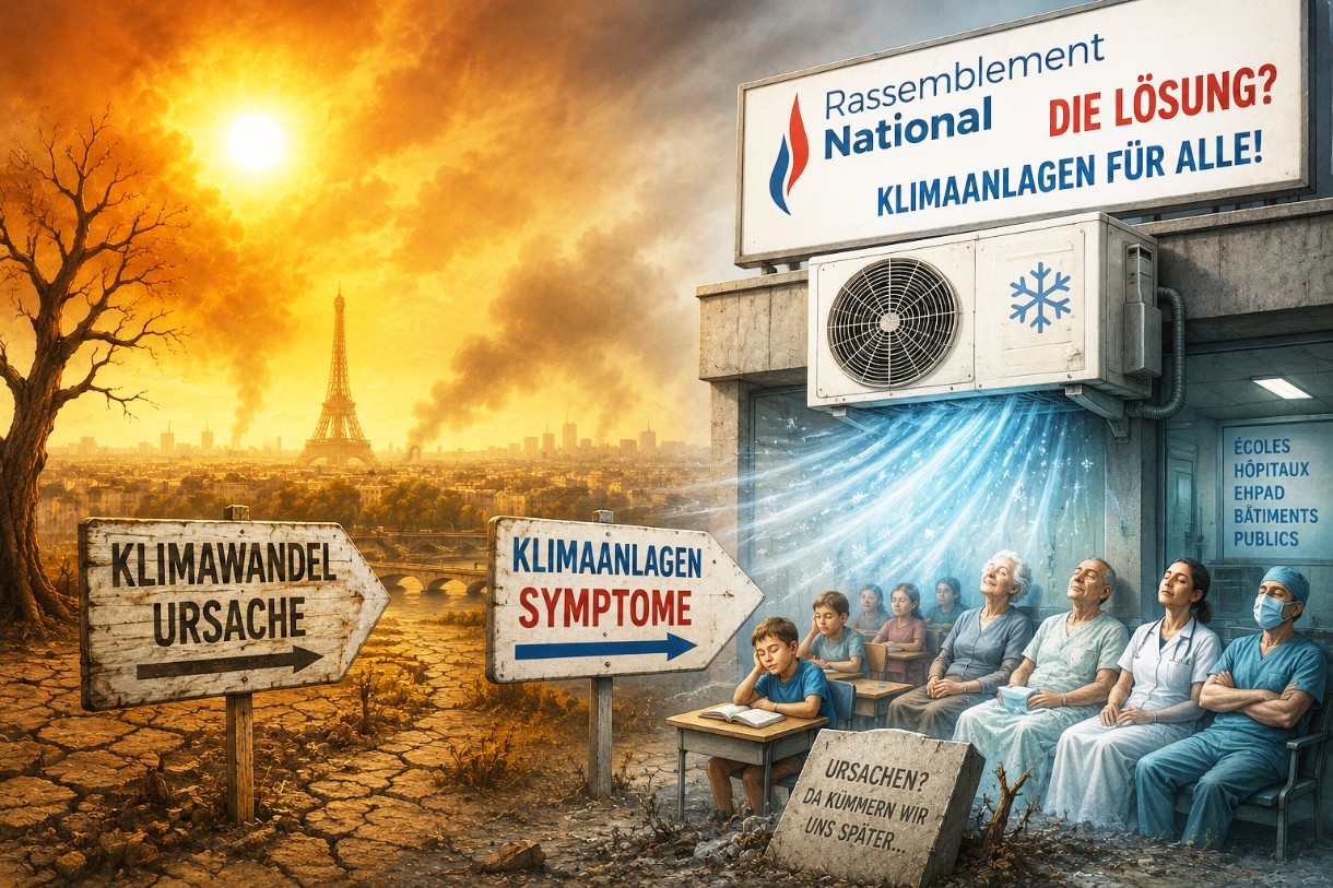 Klimaanlagen für alle! Oder: Wie man einen Waldbrand mit einem Fächer bekämpft