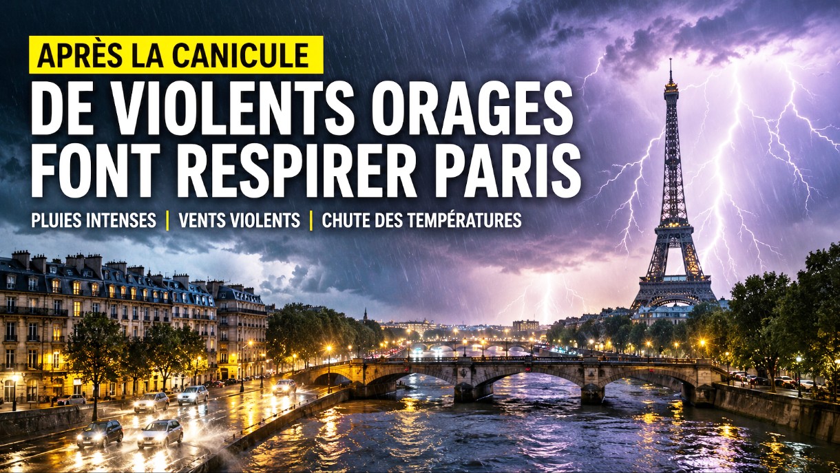 Nach der Hitzewelle: Heftige Gewitter lassen Paris aufatmen