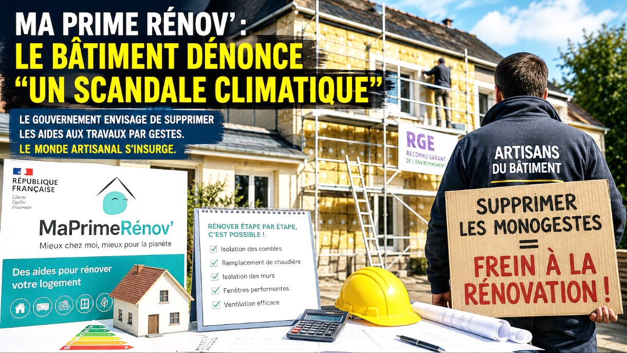 Streit um MaPrimeRénov: Handwerk warnt vor „Klimaskandal“ und stellt Frankreichs Sanierungsstrategie infrage