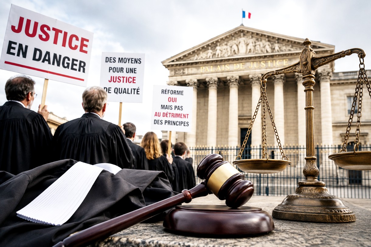 Frankreichs Justiz schlägt Alarm: Richter, Anwälte und Rechtspfleger protestieren gegen Überlastung und Strafjustizreform