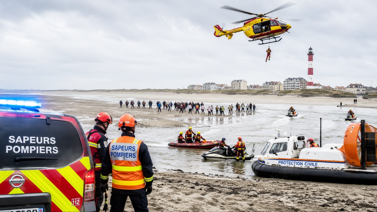 Von der Flut eingeschlossen: Dramatische Rettungsaktion an der Küste von Berck-sur-Mer