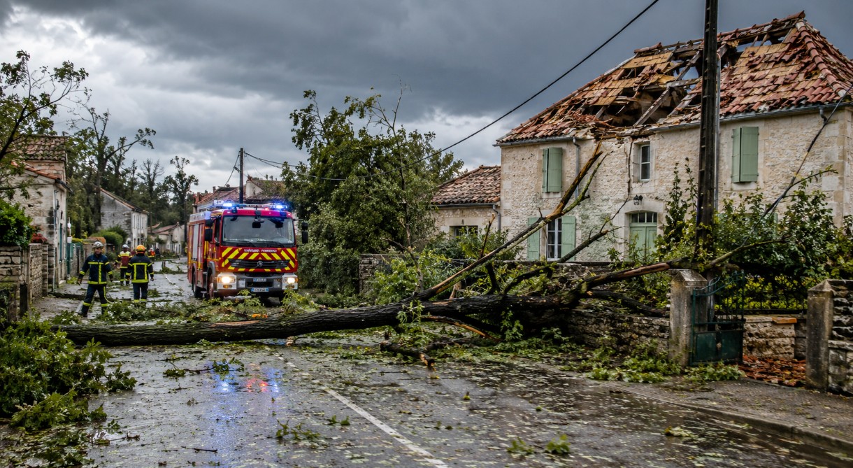 Heftige Unwetter richten in der Charente-Maritime schwere Schäden an