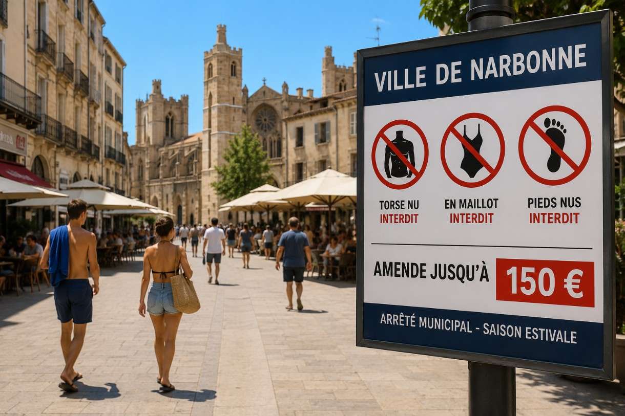 Narbonne zieht die Reißleine: Oben ohne durch die Altstadt? Das kann teuer werden