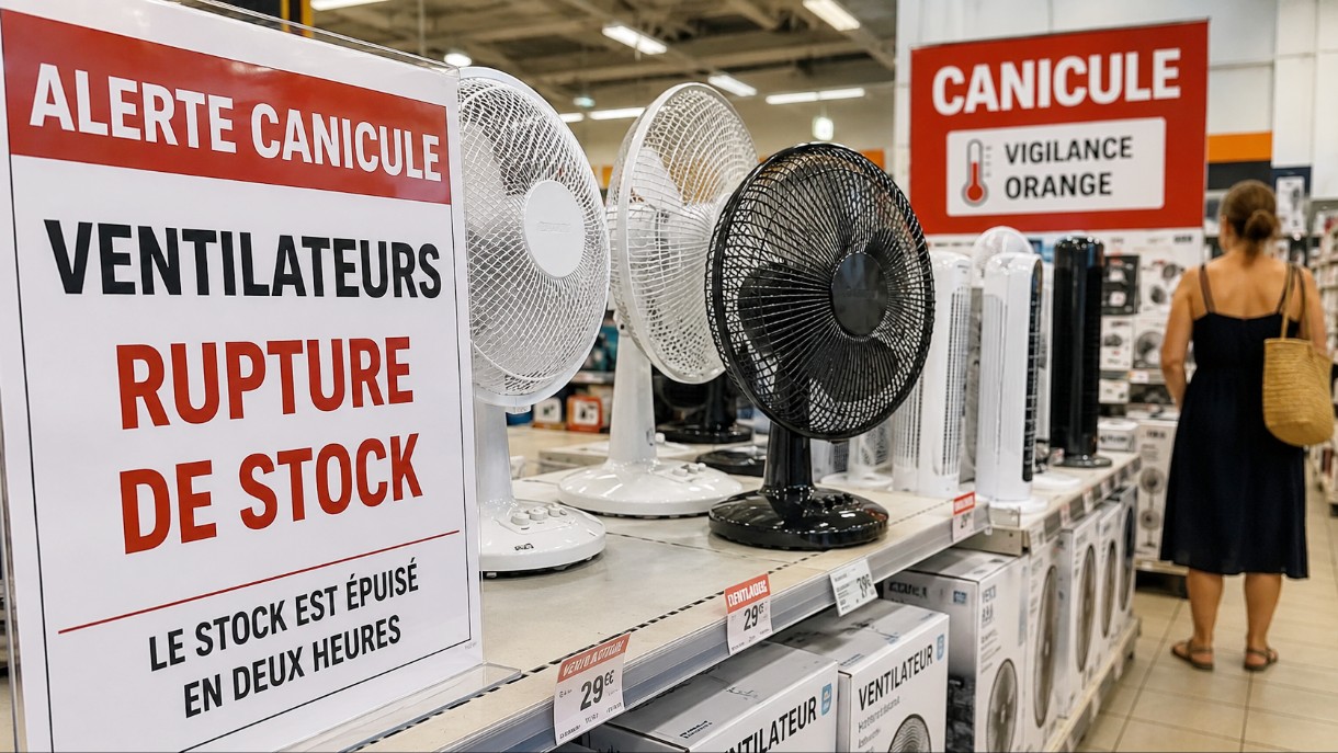Ventilatoren im Sturm der Hitze: Wenn die Regale nach wenigen Stunden leer sind