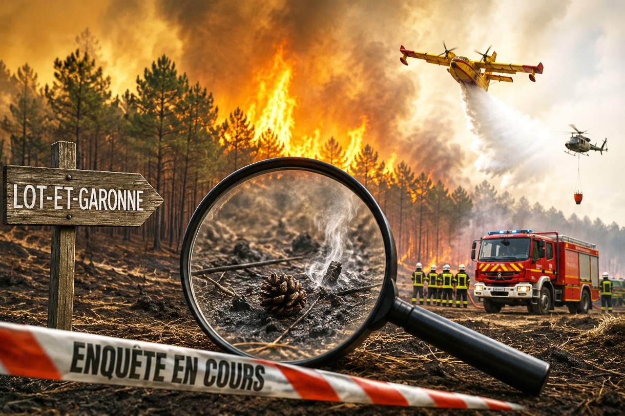 Waldbrände in Lot-et-Garonne: Ermittler sehen bislang keine Hinweise auf Brandstiftung