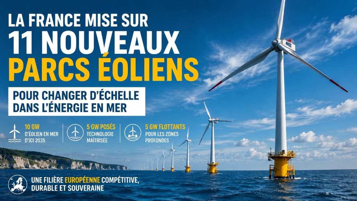 Frankreich setzt auf 11 neue Offshore-Windparks und beschleunigt die Energiewende