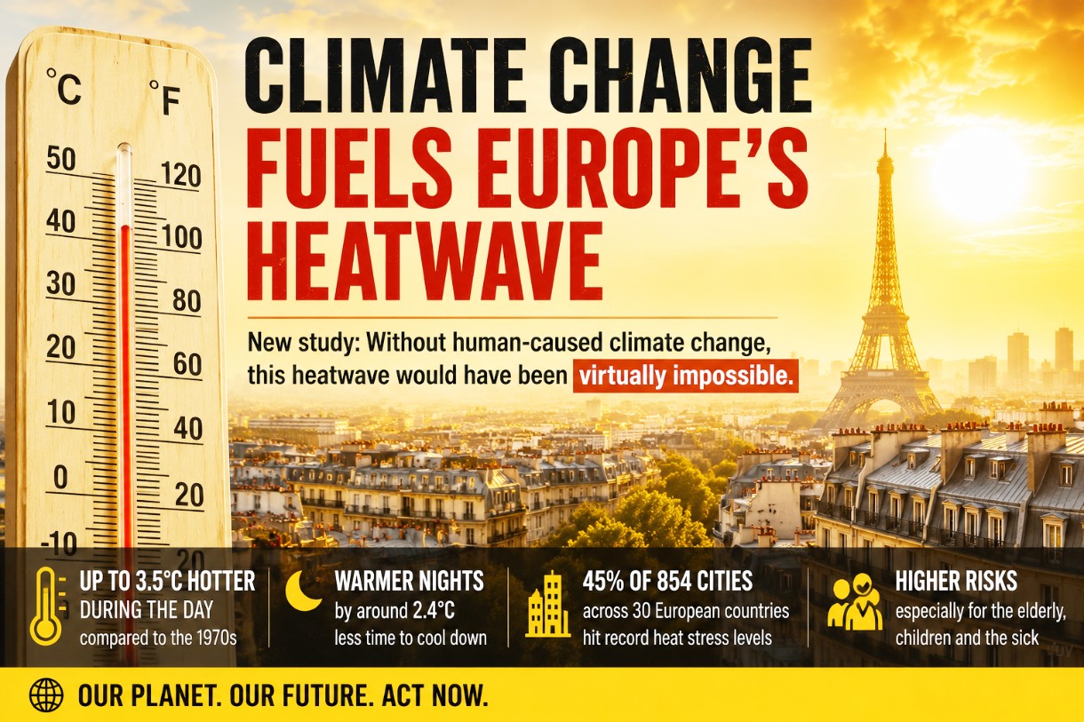 Klimastudie: Ohne den menschengemachten Klimawandel wäre diese Hitzewelle praktisch unmöglich gewesen